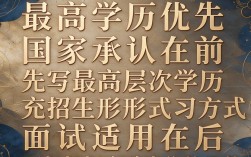 简历学历怎么填