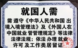 外国人办理中国就业许可证，具体流程和要求是什么？