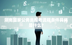 湖南国家公务员报考流程条件具体是什么？