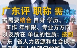 人在广东评职称，需要满足哪些条件？