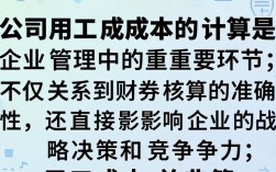 公司用工成本具体包含哪些项目及计算公式是什么？