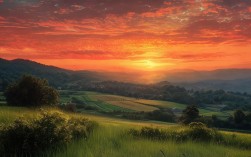 乡村日落作文300字，如何捕捉日落美景与情感交织？