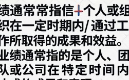 业绩的定义是什么？含义与标准解析