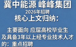 冀中能源峰峰集团招聘，峰峰集团最新招聘公告及报名条件是什么