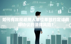 用人单位单独约定试用期协议如何规避法律风险？