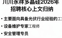 四川永详多晶硅招聘，四川永详多晶硅最新招聘条件及待遇