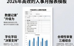 人事月报表模板免费下载，人事月报表模板