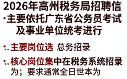 高州税务局招聘信息，高州税务局招聘条件是什么