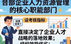 人事部的考核指标有哪些，人事部绩效考核标准详解