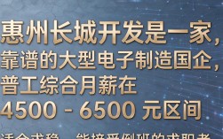 惠州长城开发怎么样，工资待遇如何