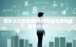 涟水人力资源师2023年报名条件流程是什么？