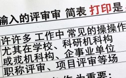 录入的评审简表如何打印？详细步骤在这里！