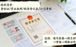 税务登记如何办理，需要哪些材料和流程？