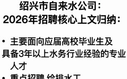 绍兴市自来水公司招聘，绍兴市自来水公司招聘条件是什么