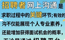 网上和招聘者沟通，如何避免踩坑、提高回复率？