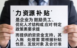人力资源补贴如何入账？补贴到账后分录怎么做？