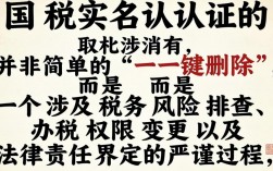 国税实名认证怎么取消？实名认证解除流程详解