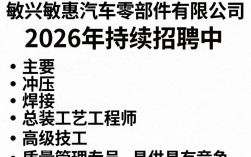 嘉兴敏惠汽车零部件有限公司招聘