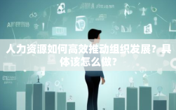 人力资源如何高效推动组织发展？具体该怎么做？
