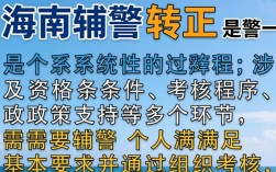 海南辅警转正条件有哪些？2024年辅警转正需要什么条件？
