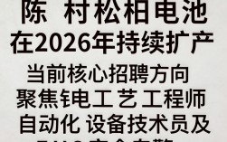 陈村松柏电池招聘，陈村松柏电池最新招聘条件和待遇
