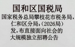 仁和区国税局招聘，仁和区国税局招聘条件及报名入口
