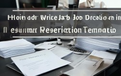 如何撰写求职简历中的工作描述？有哪些实用的模板推荐？