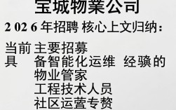 宝城物业公司招聘，宝城物业招聘待遇怎么样