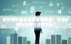如何有效健全薪酬管理制度？关键步骤与实用方法有哪些？