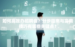 如何高效办招聘会？分步指南与实用技巧有哪些关键点？