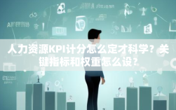 人力资源KPI计分怎么定才科学？关键指标和权重怎么设？