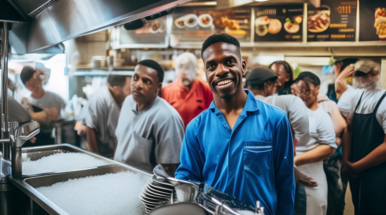 服务员洗碗人员招聘为何餐饮业洗碗工岗位如此抢手？-图2