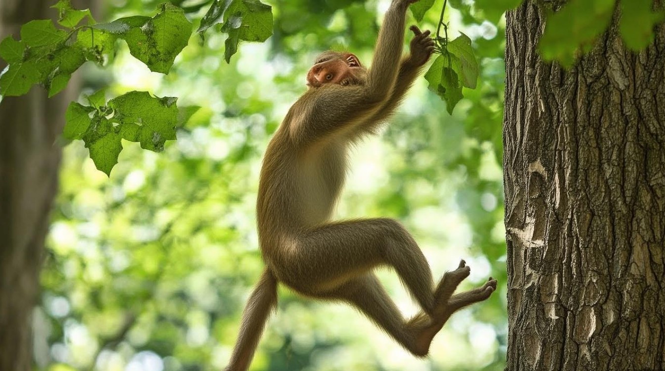 猴子如何灵活攀爬树木的秘密解析？，猴子攀爬树木的技巧有哪些？-图3