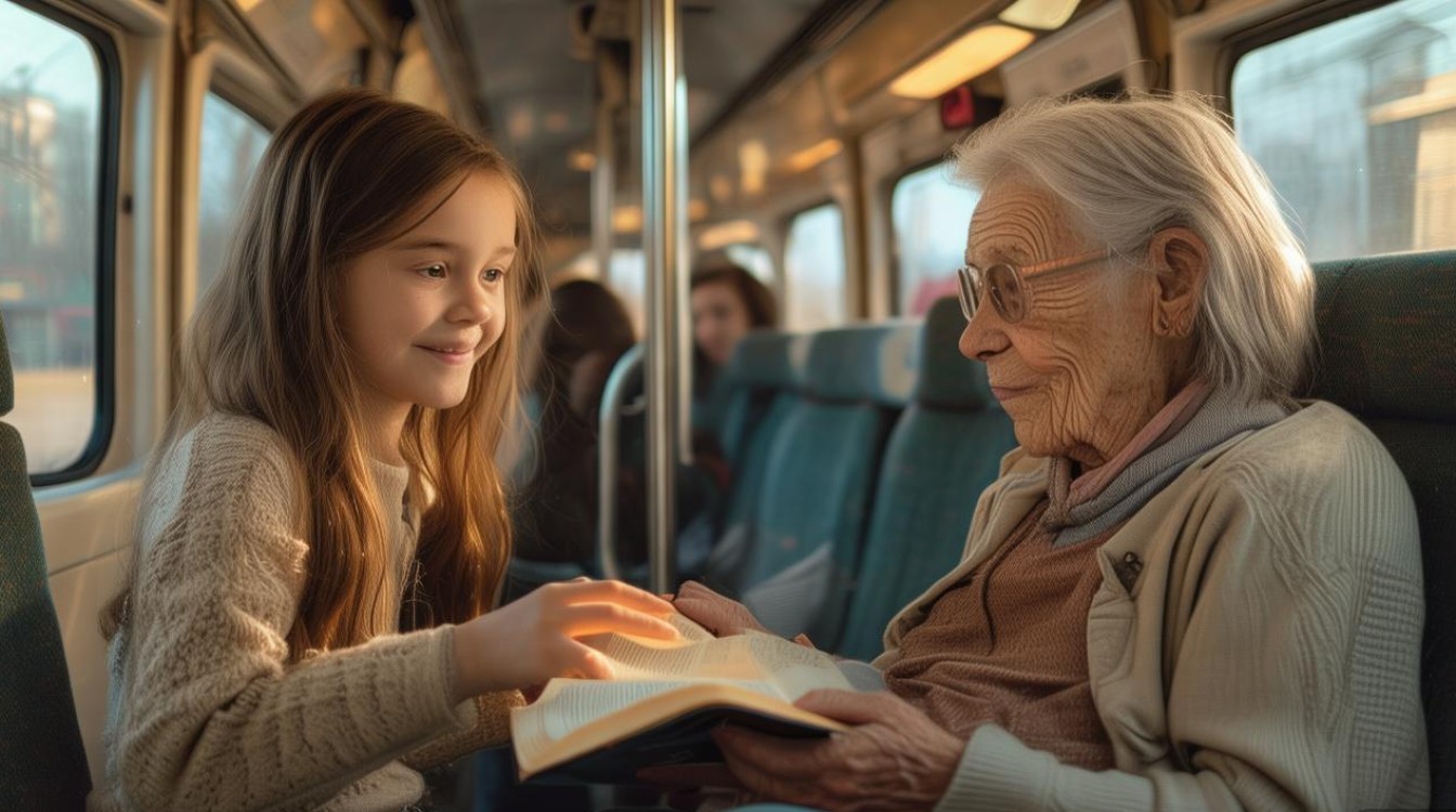 如何巧妙构思作文，如何撰写400字给奶奶让路/座作文？-图1