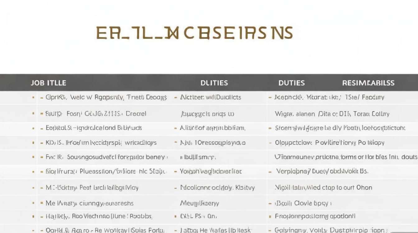 如何制作完美前台工作职责表格？详细步骤及模板分享！-图1