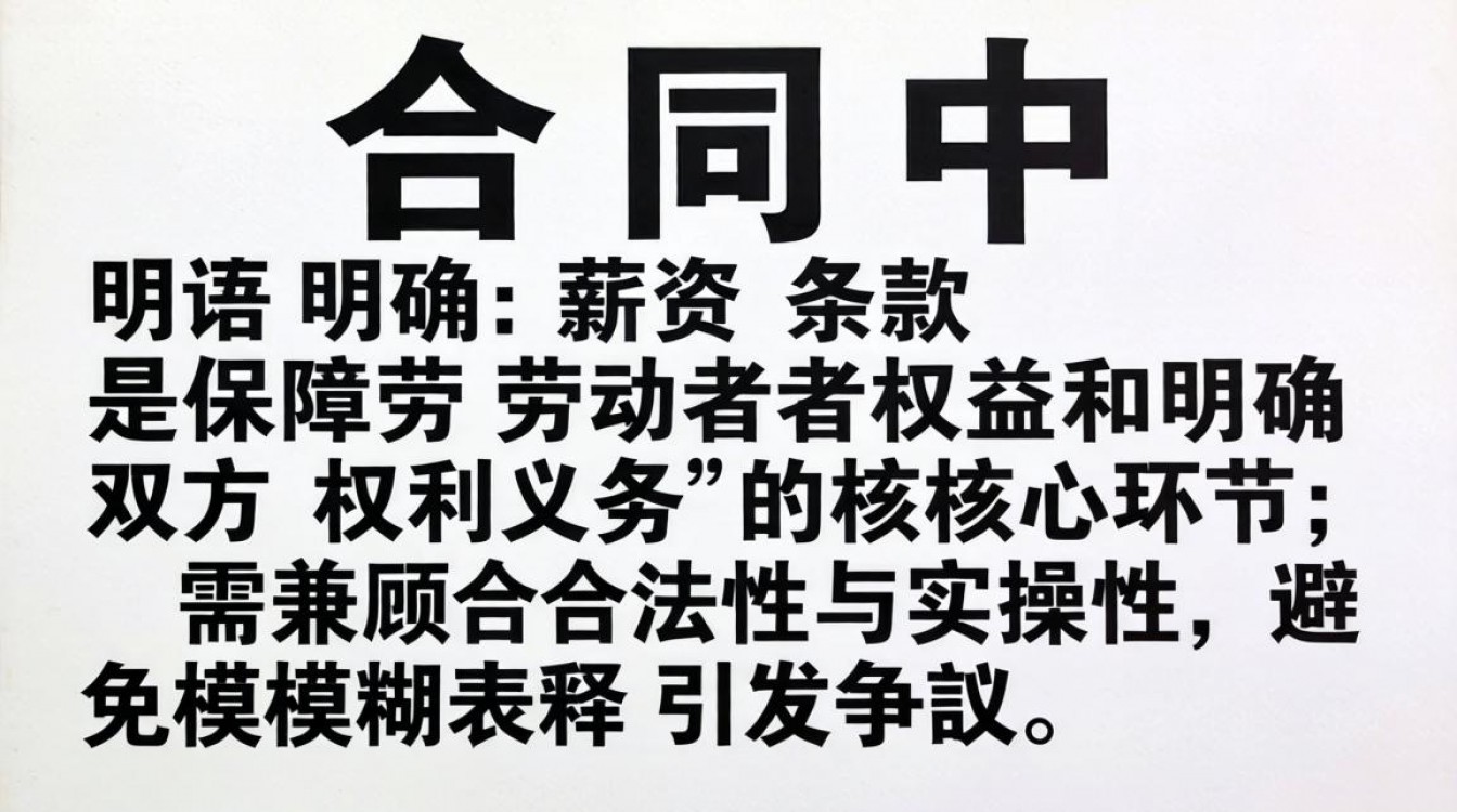 合同中薪资具体怎么写才规范且避免纠纷?薪资条款怎么写才合法?-图1 合同中薪资具体怎么写才规范且避免纠纷?薪资条款怎么写才合法?-图1