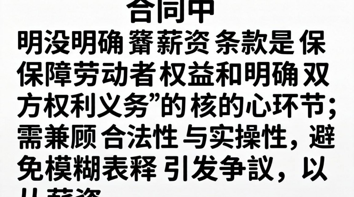 合同中薪资具体怎么写才规范且避免纠纷?薪资条款怎么写才合法?-图2 合同中薪资具体怎么写才规范且避免纠纷?薪资条款怎么写才合法?-图2