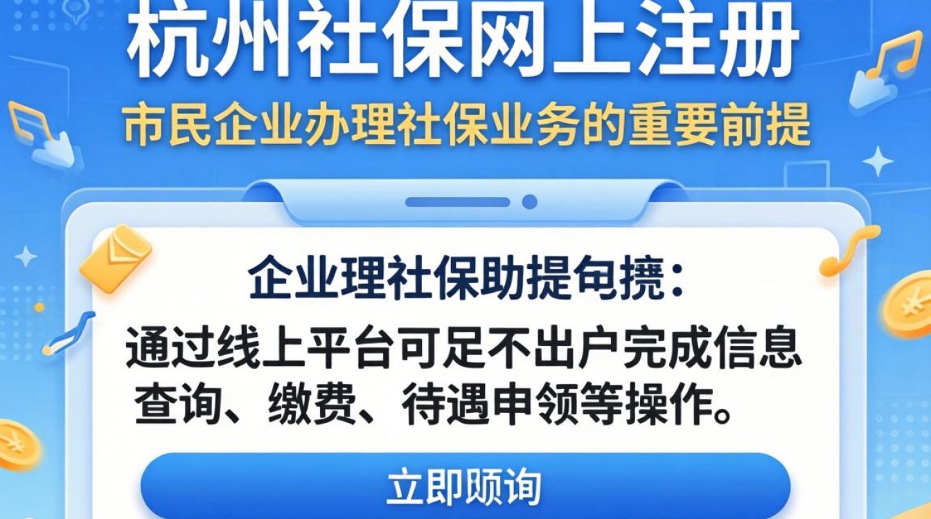 杭州社保网上注册流程是怎样的?新手怎么操作?-图2 杭州社保网上注册流程是怎样的?新手怎么操作?-图2