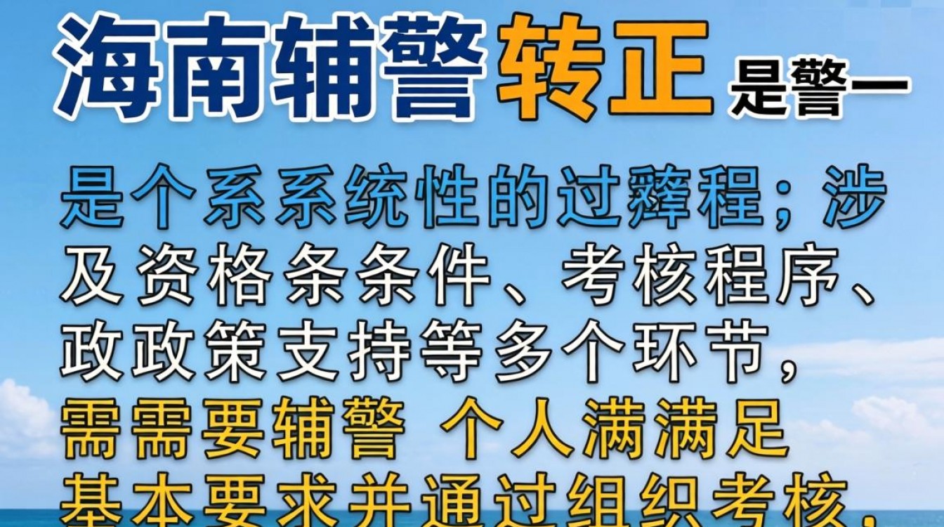 海南辅警转正条件有哪些?2024年辅警转正需要什么条件?-图1 海南辅警转正条件有哪些?2024年辅警转正需要什么条件?-图1
