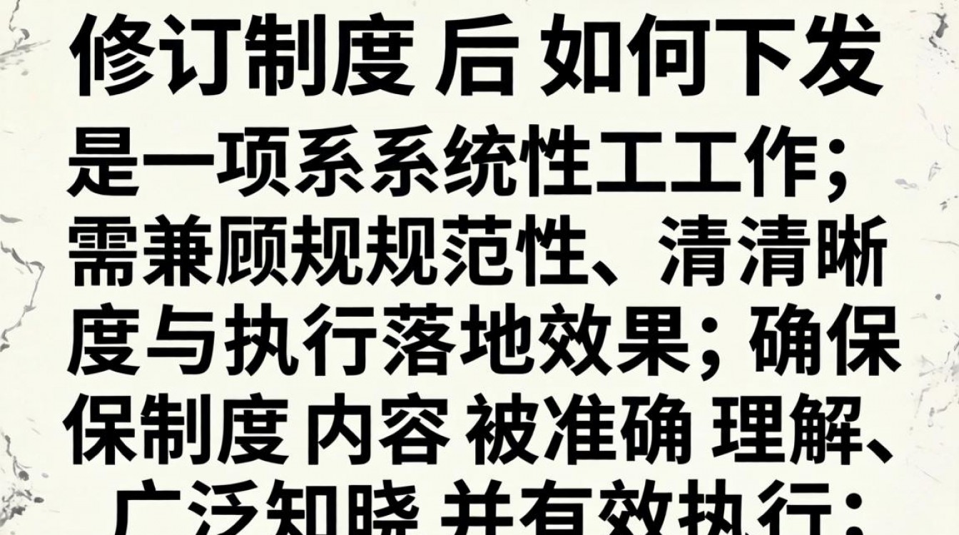 制度修订后,如何高效下发并确保全员理解执行到位?-图2 制度修订后,如何高效下发并确保全员理解执行到位?-图2