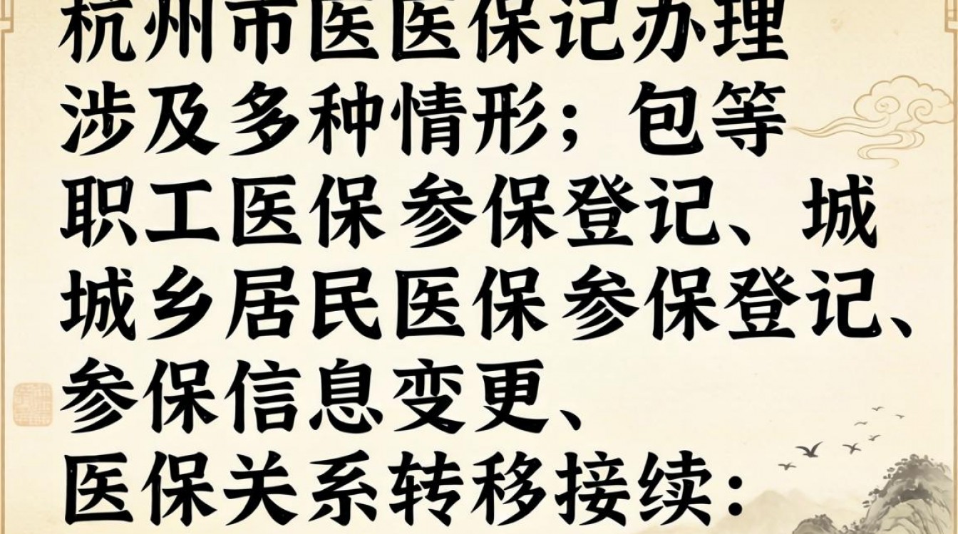 杭州医保办理流程是怎样的?需要哪些材料?-图1 杭州医保办理流程是怎样的?需要哪些材料?-图1