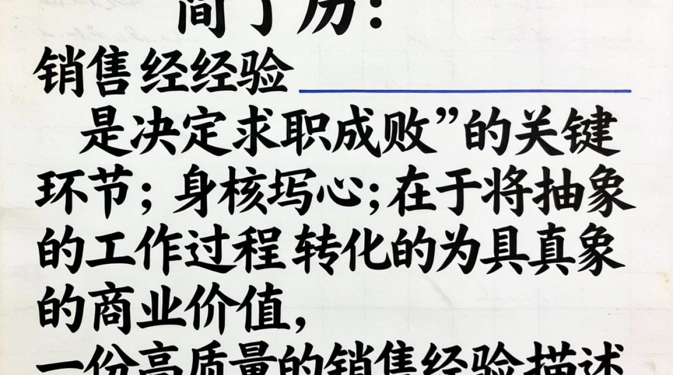 简历销售经验怎么填写?销售简历工作描述范文模板-图1 简历销售经验怎么填写?销售简历工作描述范文模板-图1