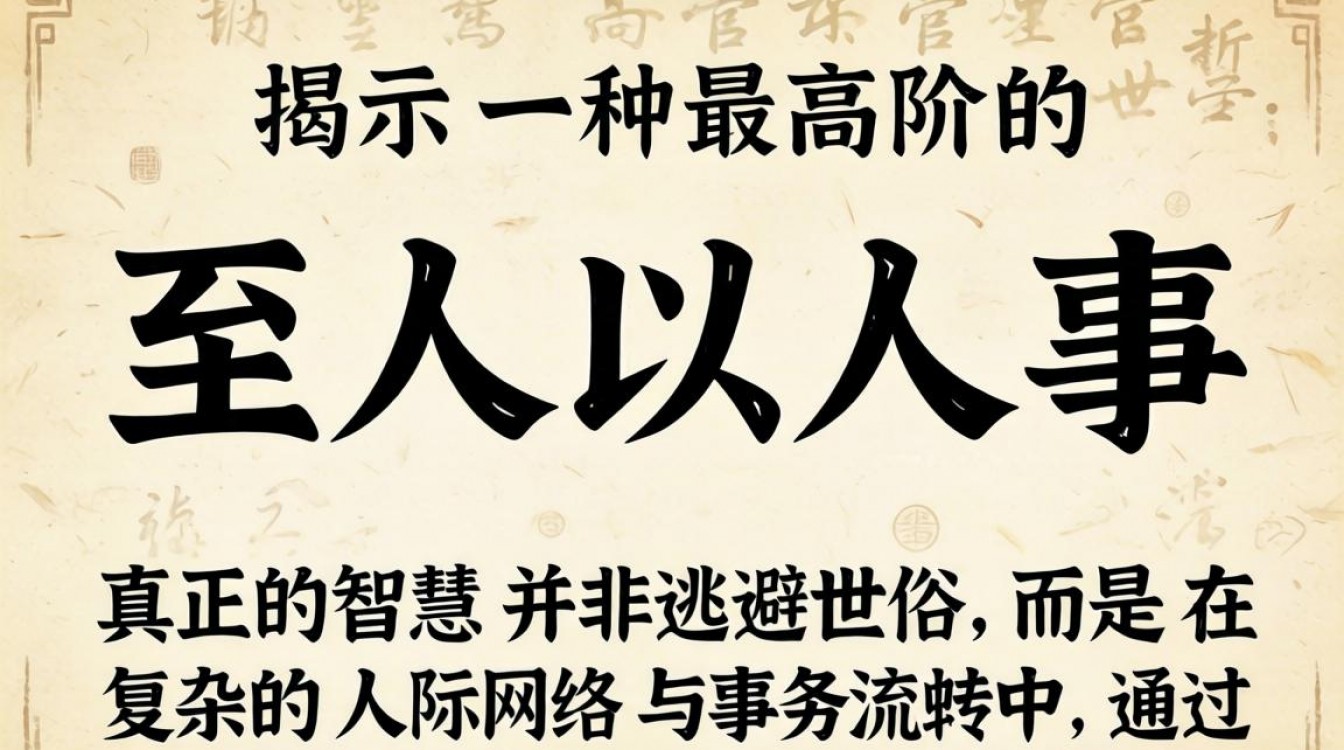 至人以人事是什么意思，至人以人事出自哪里及翻译-图1
