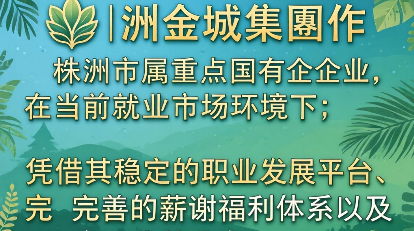 株洲金城集团招聘信息发布了吗?株洲金城集团最新招聘岗位有哪些?-图1 株洲金城集团招聘信息发布了吗?株洲金城集团最新招聘岗位有哪些?-图1