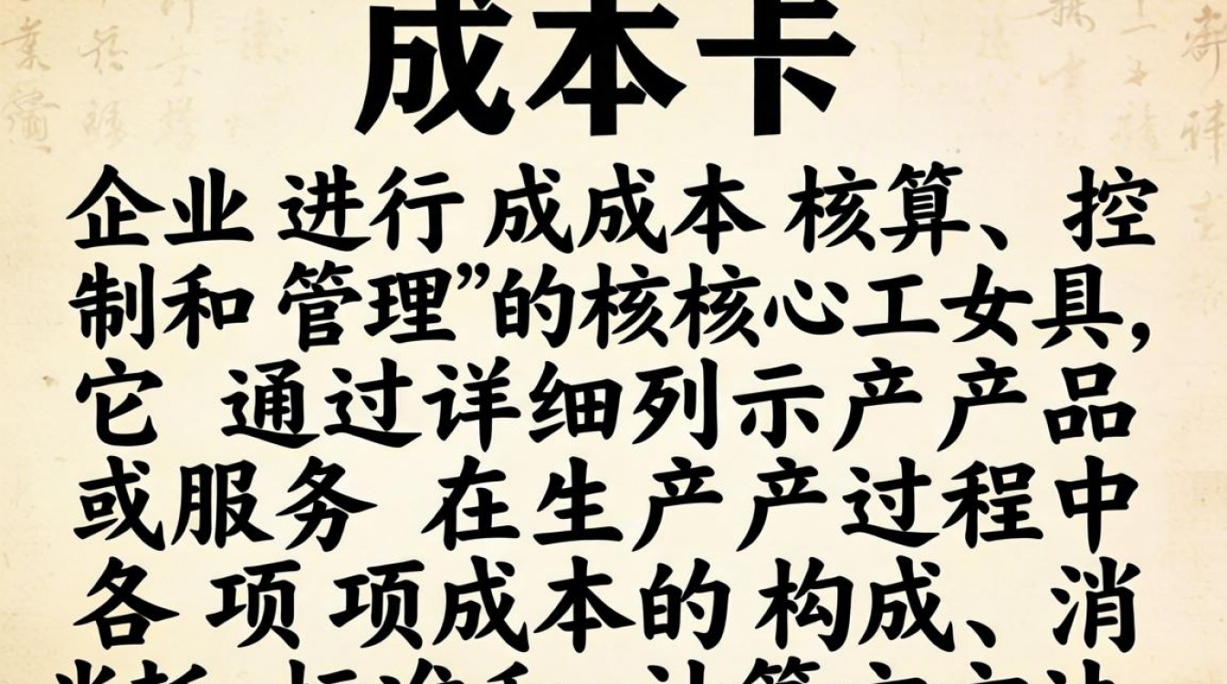 如何做成本卡？新手如何制作标准成本卡表格？-图1