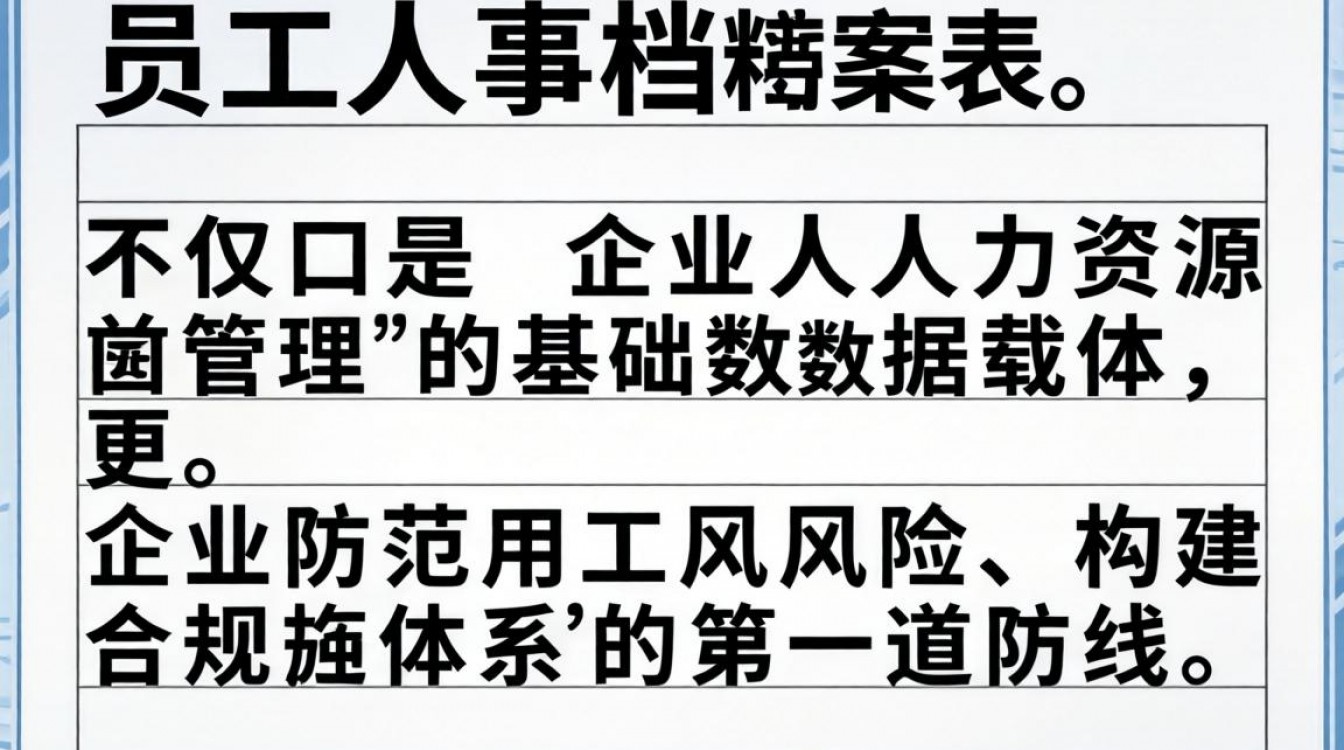 员工人事档案表怎么填？员工人事档案表模板下载-图3