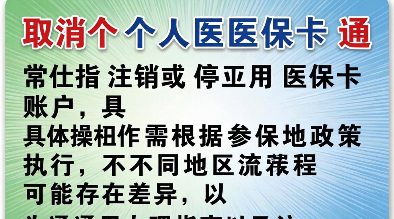 如何取消个人医保卡?线上操作流程与注意事项详解-图2 如何取消个人医保卡?线上操作流程与注意事项详解-图2