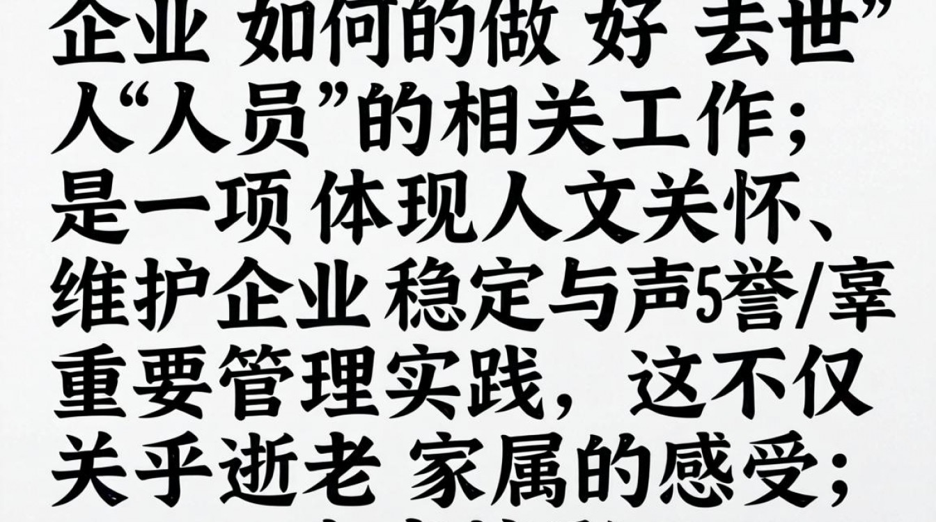 企业员工去世后,善后事务处理该注意哪些细节,赔偿标准是多少?-图1 企业员工去世后,善后事务处理该注意哪些细节,赔偿标准是多少?-图1