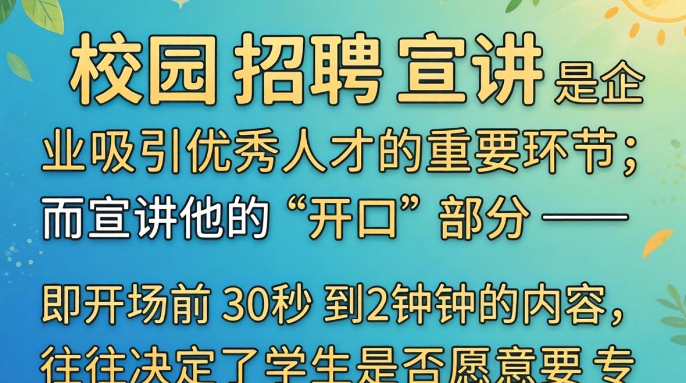 校园招聘宣讲时,开口怎么说才能吸引学生?校园宣讲会开场白技巧有哪些?-图2 校园招聘宣讲时,开口怎么说才能吸引学生?校园宣讲会开场白技巧有哪些?-图2