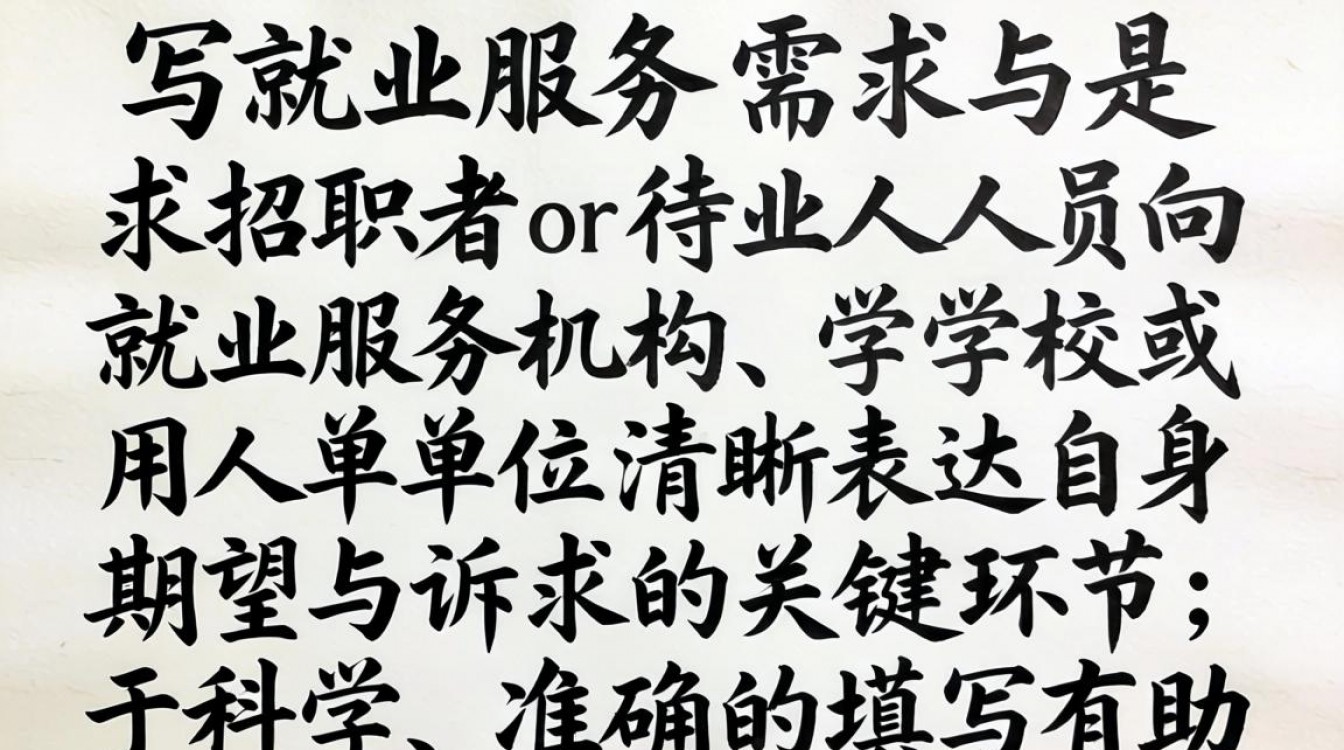 就业服务需求怎么填?就业服务需求填写指南及注意事项-图2 就业服务需求怎么填?就业服务需求填写指南及注意事项-图2